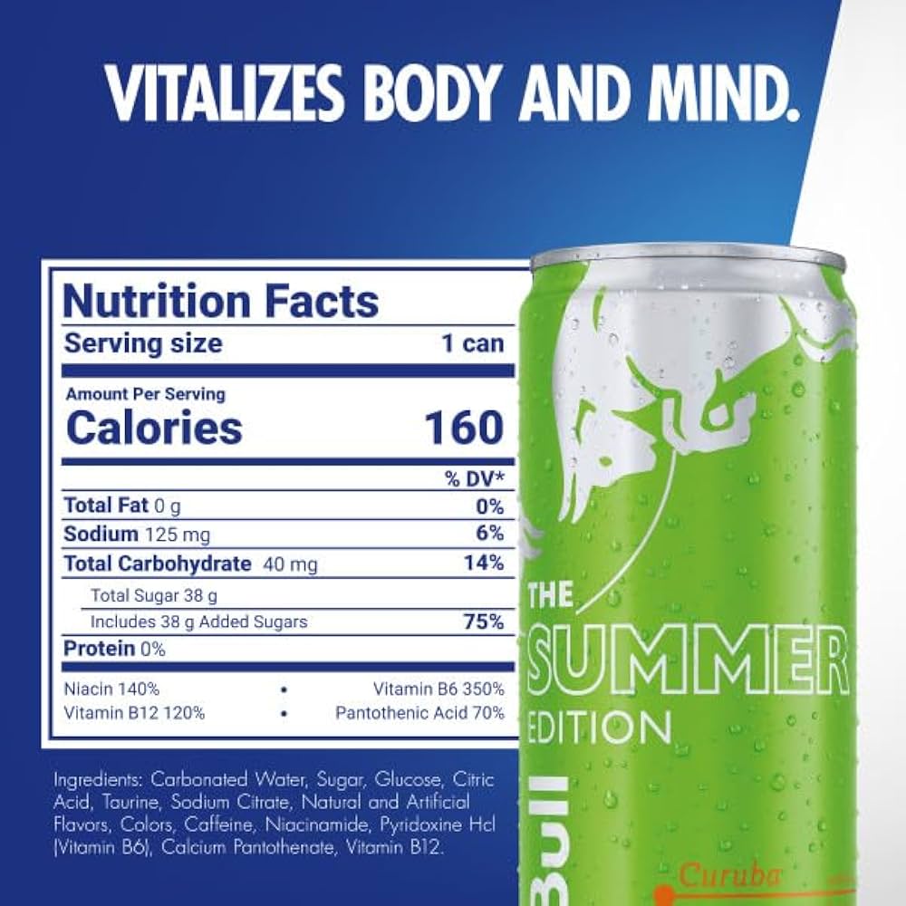 きらめくグリーンレッドブル Amazon.com: Red Bull Green Edition Curuba Elderflower Energy